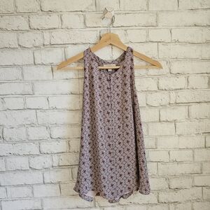 LOFT OUTLET Mauve Moroccan Floral Top, XS